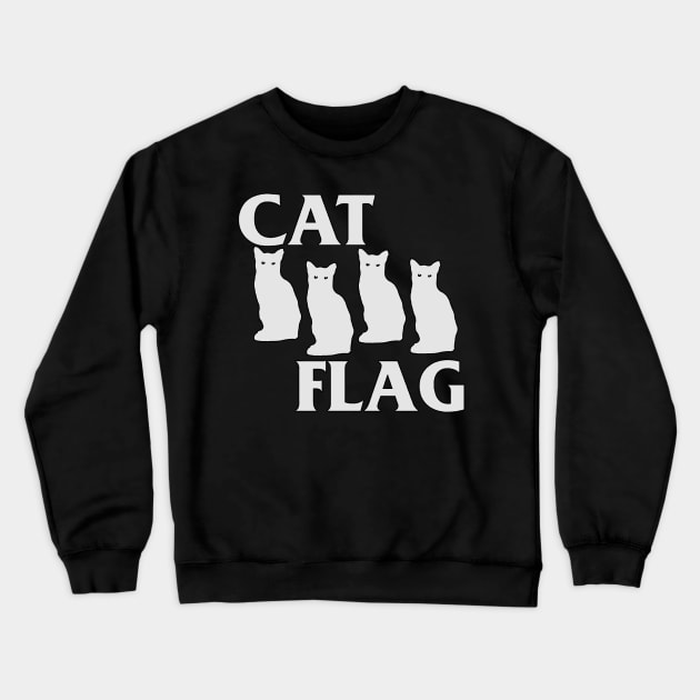 Black Cat Crewneck Sweatshirt by darklordpug